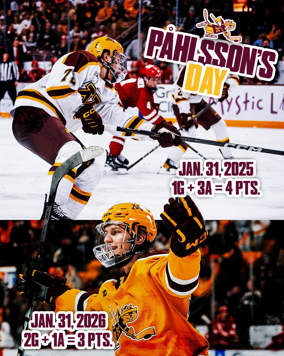 Back to back years, same date, same team, same domination.😏

Erik Påhlsson treats Jan. 31 like a holiday.📆