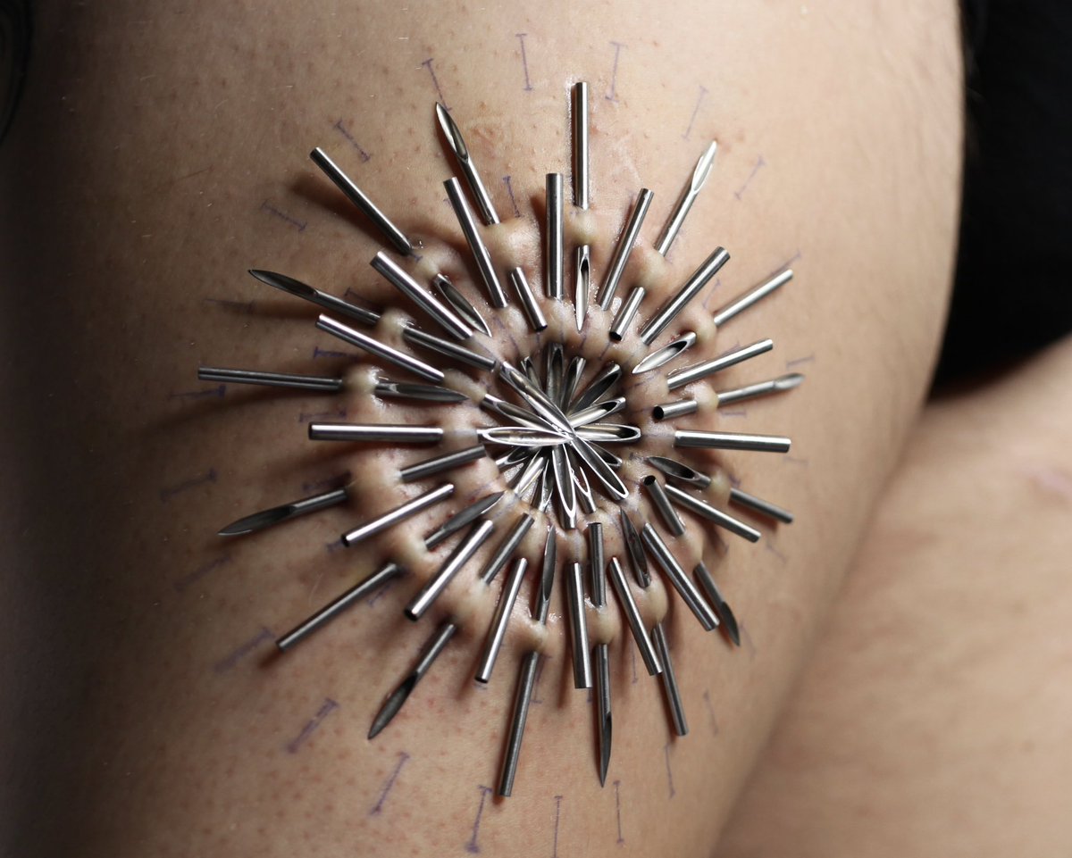 Thanking of her and how i want to do more large guage play piercings this year