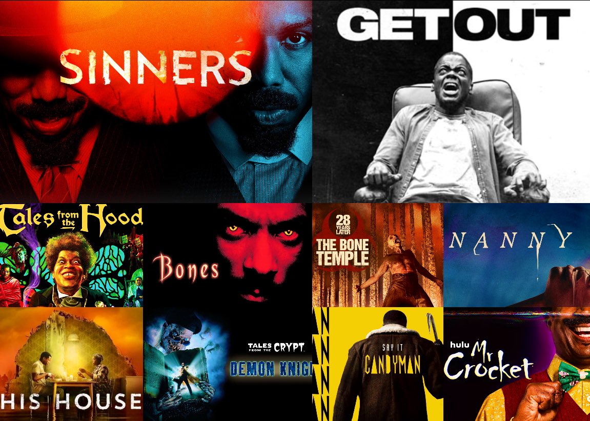 Thehorrorkid's tweet image. Horror films with black directors