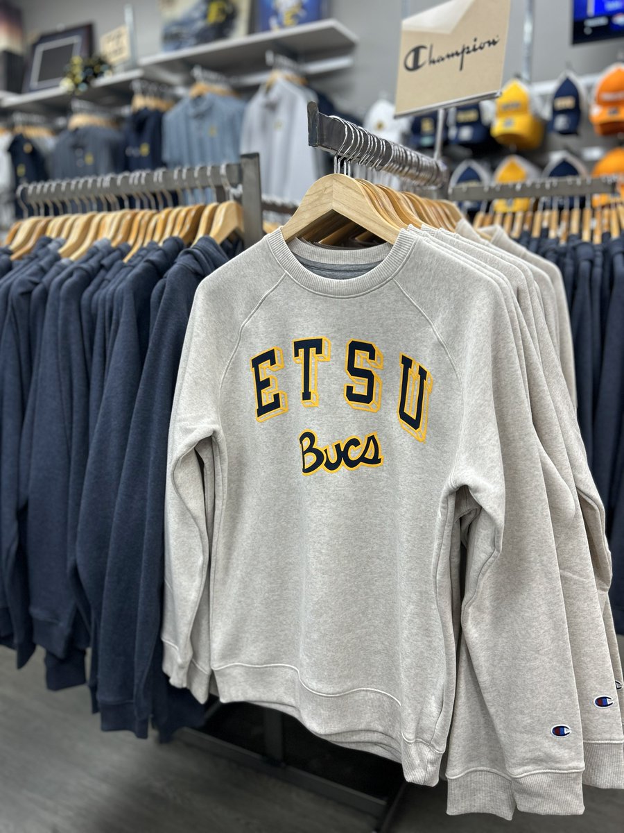 Hard to pick your fav ETSU Champion Sweatshirt.  Maybe buy both?!?!  ow.ly/c8F150Y7RBT