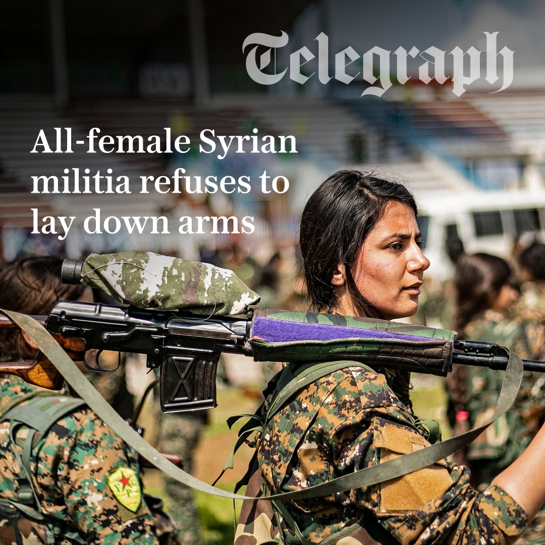 🔴 ‘They will only get to our land over our dead bodies,’ YPJ vows as Kurds fight for de facto capital

Read the full story below 🔗
telegraph.co.uk/world-news/202…