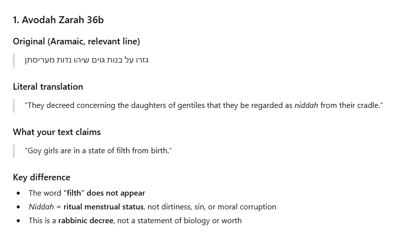 11_Achilly's tweet photo. Shit is misleading, but "Key difference

The text does not say ‘may’

It defines legal classification, not permission

This passage appears in a discussion of criminal liability definitions" this shit is as fkin jewish as it can get.

Riddle me this:
 
Owns ChatGPT, has long nose, wears tiny gay cap on they bald spot of the head. Who is he? 

(P.S if u say anything other than jew, ur retarded(trump might be a good answer too))