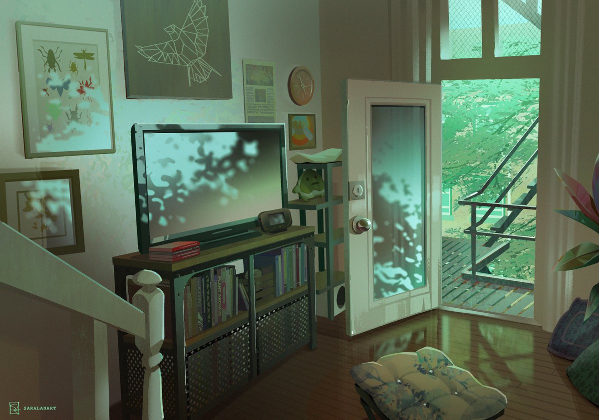 I made a simple tutorial if you want a quick and easy way to paint dappled light! (such as from tree canopies)

(the bg is from a class im taking, i’ll share more later but rn im focusing on learning not social media posts lol)