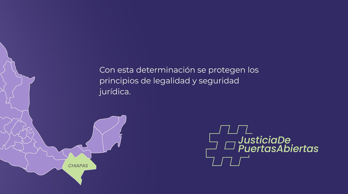 Por unanimidad, la <a href="/SCJN/">Suprema Corte</a> declaró la inconstitucionalidad de normas del Estado de #Chiapas que negaban beneficios como la libertad anticipada y la externación a personas sentenciadas por determinados delitos.

El problema de fondo es que esas disposiciones regulaban la ejecución