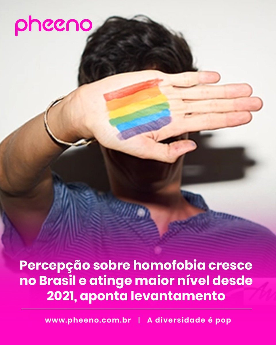 A percepção sobre a homofobia no Brasil cresceu e chegou a 74% em 2025, o maior índice desde 2021. Caiu também o número de pessoas que dizem que o preconceito não existe. Jovens, mulheres e moradores do Sudeste lideram essa percepção. abrir.link/hrtXn