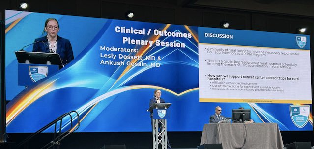 UABSurgery's tweet photo. Congratulations, Dr. Rademacher, on a fantastic plenary session presentation! 

Thank you for your research on accessible surgical oncology care for all. 

#UABatASC2026

📸 Taken By: Dr. Tori Hyunh https://t.co/yz6ALMUFYN