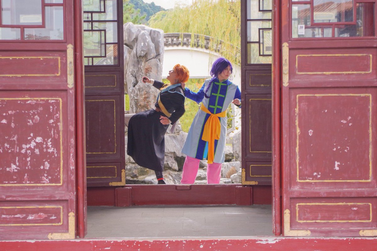 ⚠️コスプレ
ふしぎ遊戯

・．━━━━━━━━━━━━ † 

……ってことがあって、って、あんた聞いてるの？！
うわぁ！聞いとるやん！なんやねんなー！

いい加減にしなさいよ翼宿ー！
いてて、引っ張んなー！

━━━━━━━━━━━━．・

翼宿:新さん<a href="/art_000888/">新@造形がんばるぞ</a> 
柳宿:わたし
三脚撮り