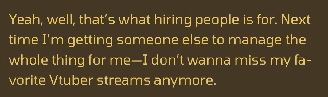 and he watches vtubers