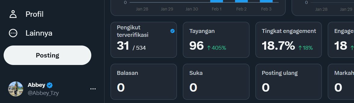 MENUNGGU 19 JUTA LAPANGAN KERJA TERLALU LAMA.

MAKANYA KITA BUKA LOWONGAN SENDIRI.
POSISI: MUTUALAN CENBLU 🤝😄

SYARAT:
✔️ CENTANG BIRU
✔️ MAU SALING FOLLOW

GAS BARENG, BUN 🟦
MULAI DARI NOL YAAA!