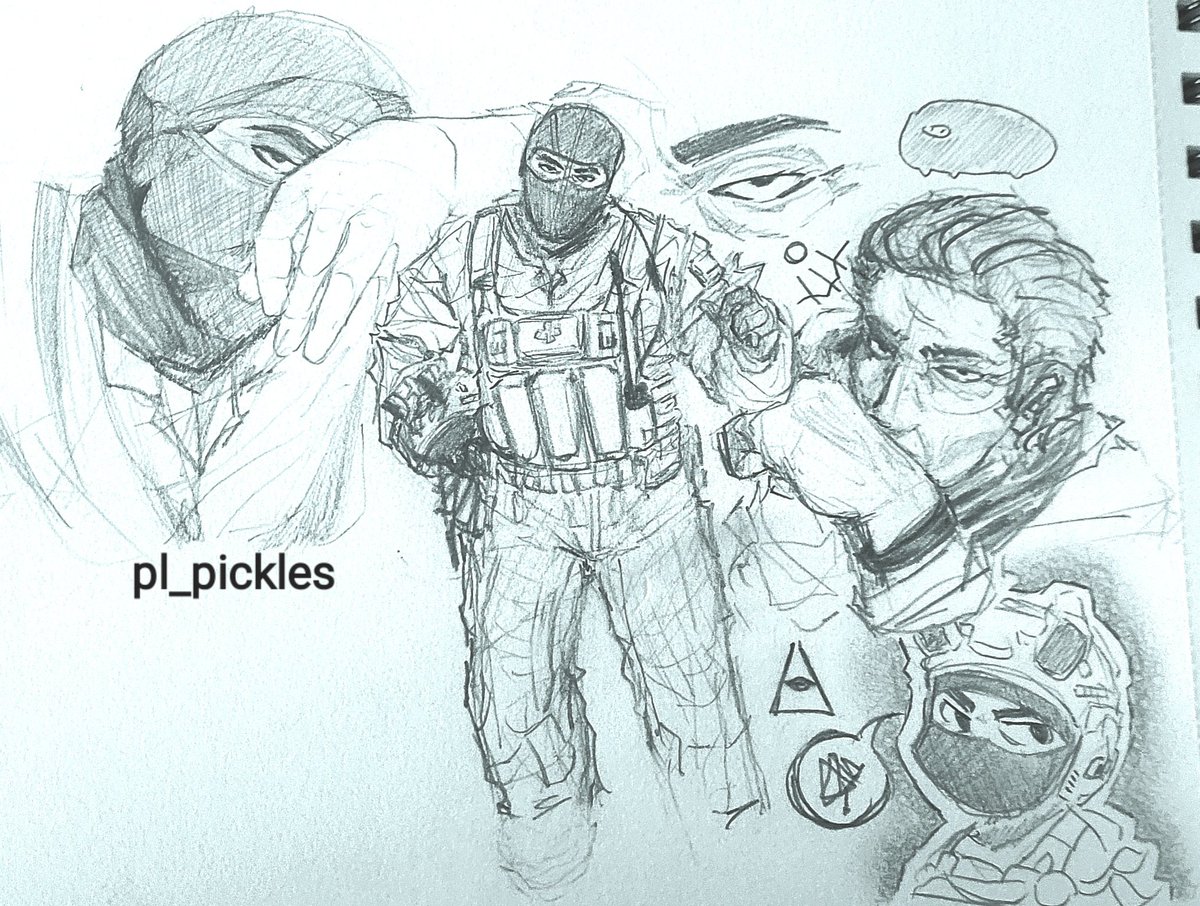 I've been drawing Aradus, hello little guy. 

#hellmet