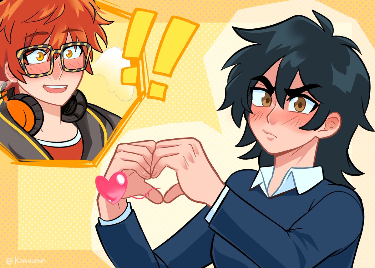 Koahoana's tweet image. Send me a heart! ❣️ #mysticmessenger #yumeship