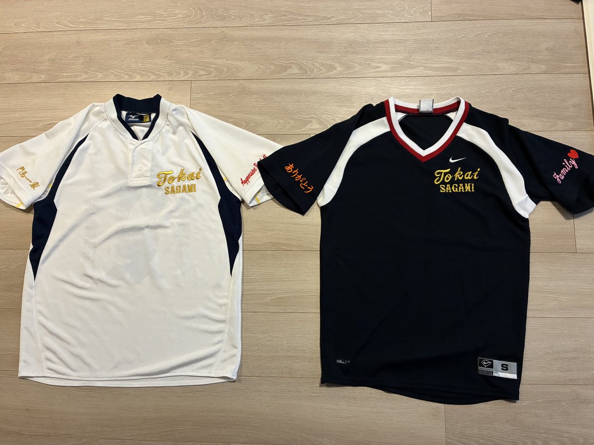 高校時代に毎年作ってたベースボールTシャツ。思い出あるものなのです