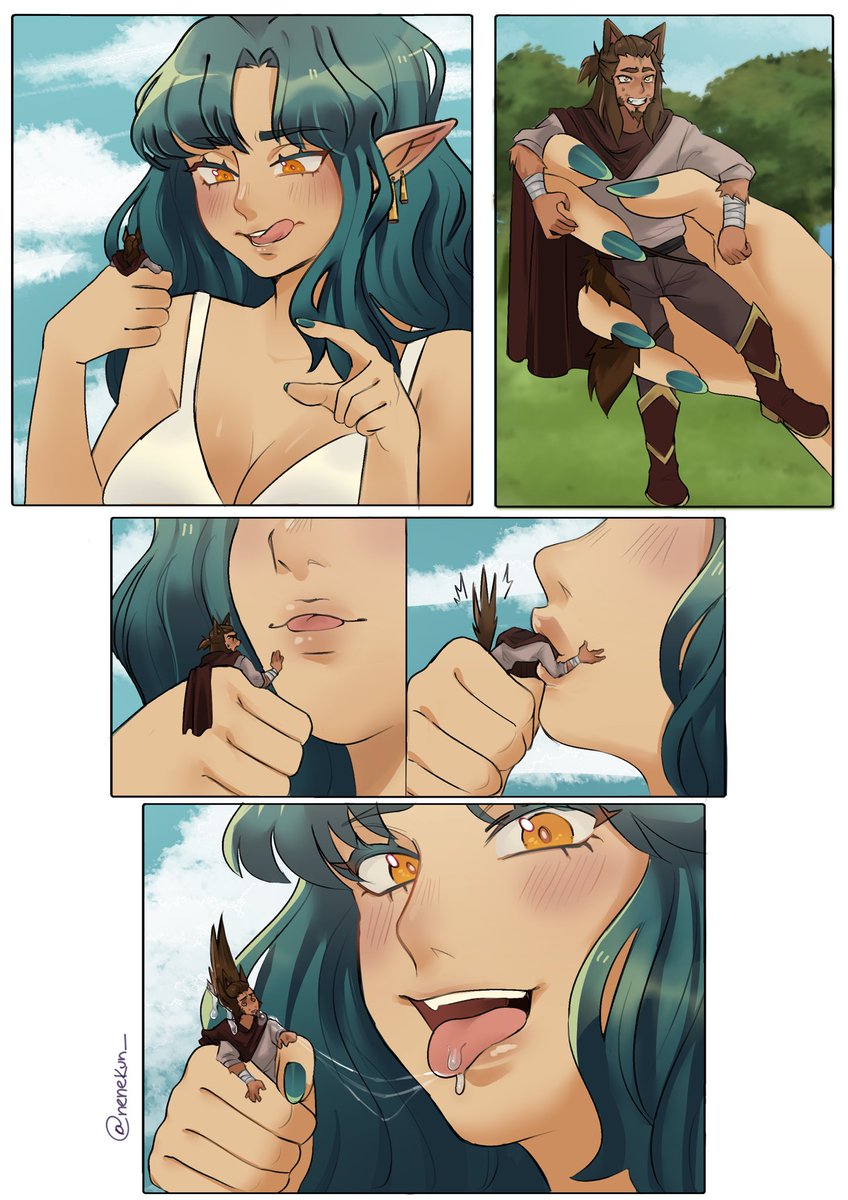 A little comic i made for <a href="/N0tUltra/">PlusUltra²</a> and <a href="/Arctic_Giantess/">❄️Arctic Goddess 🔞</a> 🙂‍↕️🙏💕