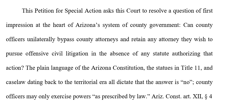 WayneSchutsky's tweet photo. Update: The County Attorney's lawyer is asking the AZ Supreme Court to take up an appeal of this ruling. https://t.co/FX65GaNMs7