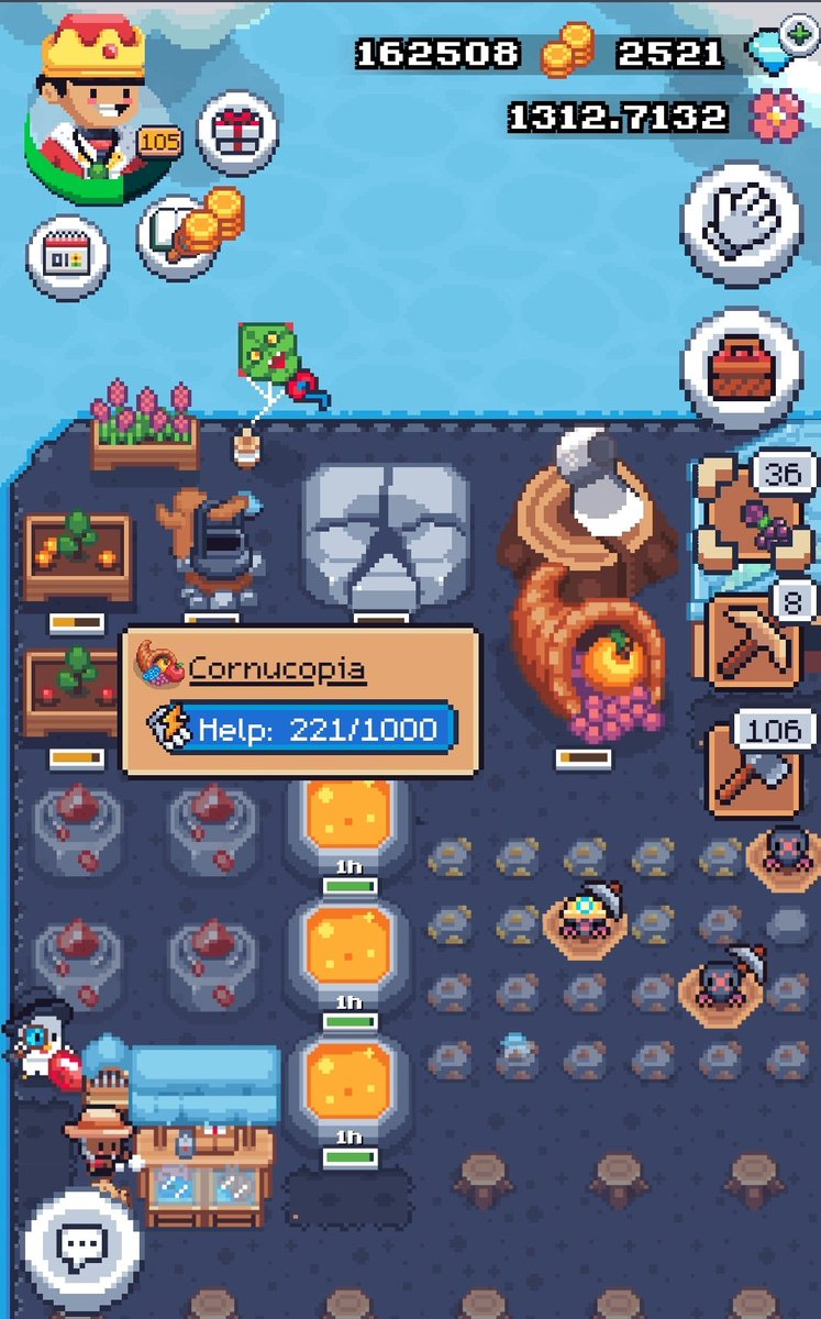 Getting to level 100 put me on <a href="/0xSunflowerLand/">Sunflower Land</a> Social Ladder.

Got over over 100 people helping me because of it.☺️

If only I had a Lunar Temple I my Cornucopia would be halfway done...

Thanks for everyone helping me. Im halfway to 110, next time I have Temple for sure! 😇