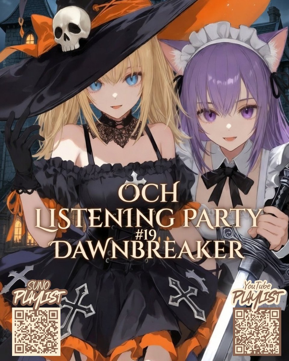 Obvious_Effect's tweet photo. Missed a few listening party recaps 😅 so here’s ALL FOUR in one mega post 🎧
Playlists are live, QR codes in the images, and the community keeps growing every week.
Join the Discord &amp; catch the next party Saturday 🤘
#ListeningParty #SunoAI #AIMusic #IndieArtists #MusicCommunity https://t.co/iogaNqrWPb