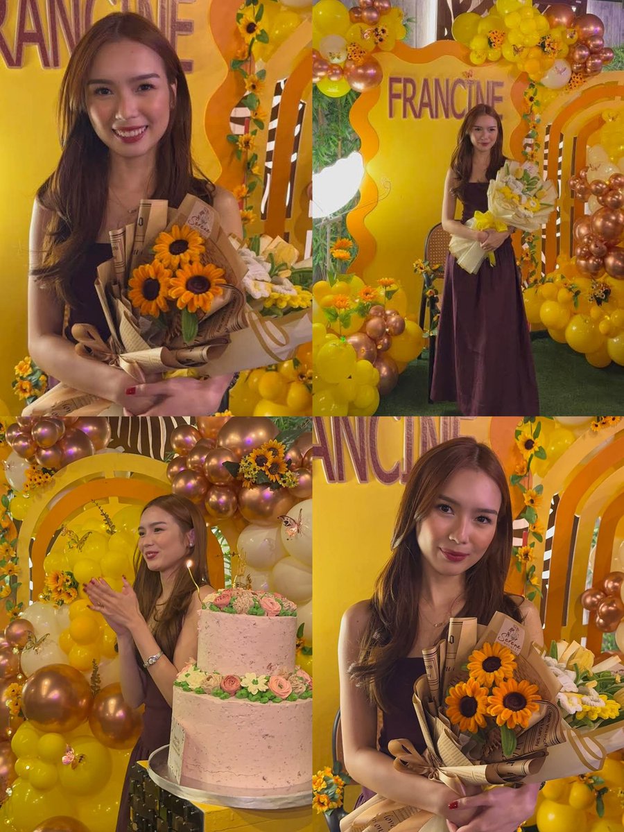 justforfrancine's tweet photo. happy birthday once again our beloved francine! 💛🌻

#FrancineDiaz https://t.co/6cZB7RbeQ8