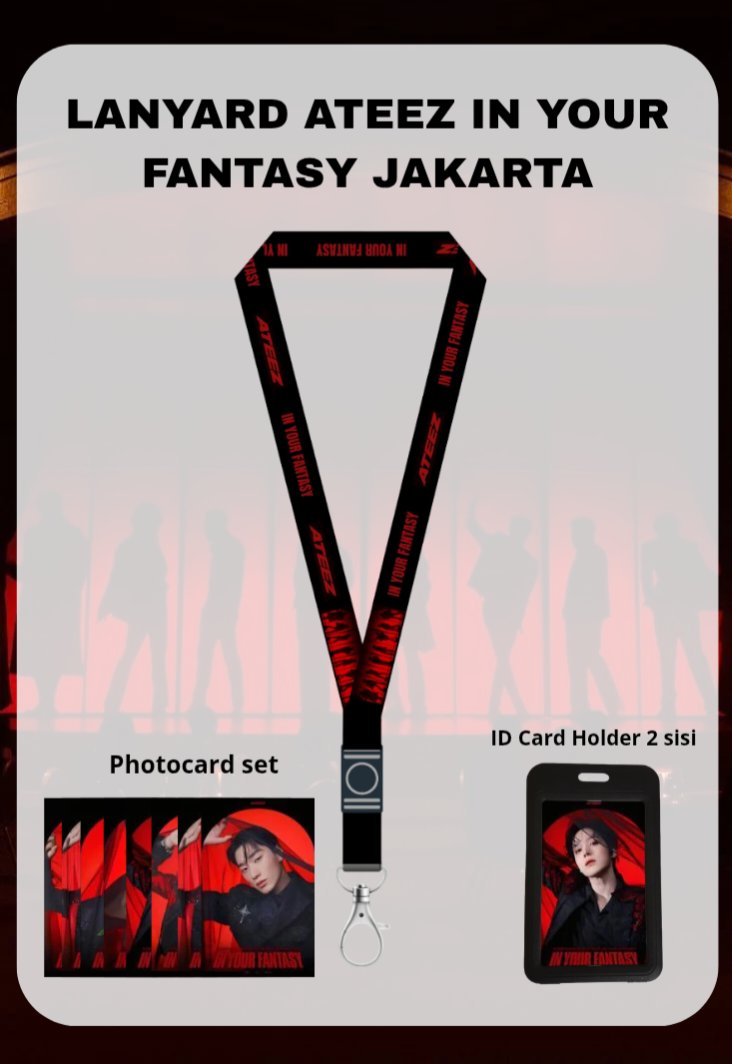 minwon_21's tweet photo. WTS LANYARD ATEEZ IN YOUR FANTASY READY STOCK

Detail :
💸 Dari 35k jadi 25k
• Bahan Lanyard Printing 2 sisi
• Tempat ID Card Holder 2 sisi
• include photocard set (8 member)
🍊 https://t.co/lAqQCz5XZ7
📍 Jaktim

t. WTS Lanyard ATEEZ 

#ATEEZ
#ATEEZinJakarta #InYourFantasy https://t.co/McoRPqgyuI