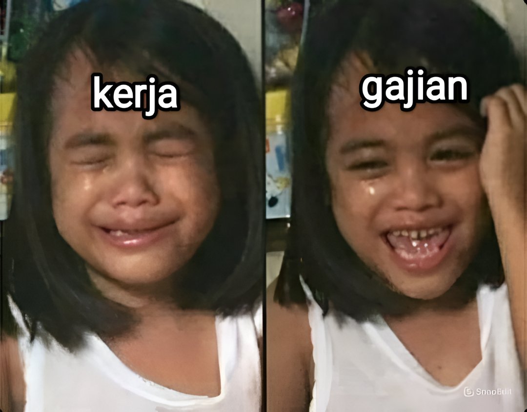 halupulisi's tweet image. yang gasuka kerja tp suka pas gajian boleh ritwit