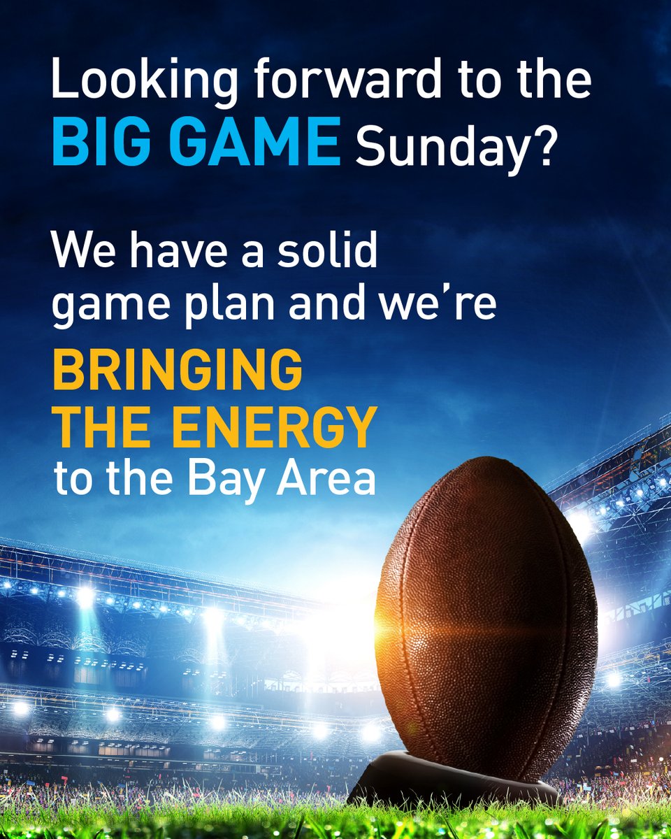 Read more about how PG&amp;E is prepared to support the “Big Game” this Sunday and dozens of related festivities around the Bay Area with safe, clean, reliable energy. pge.com/en/newsroom/pr…