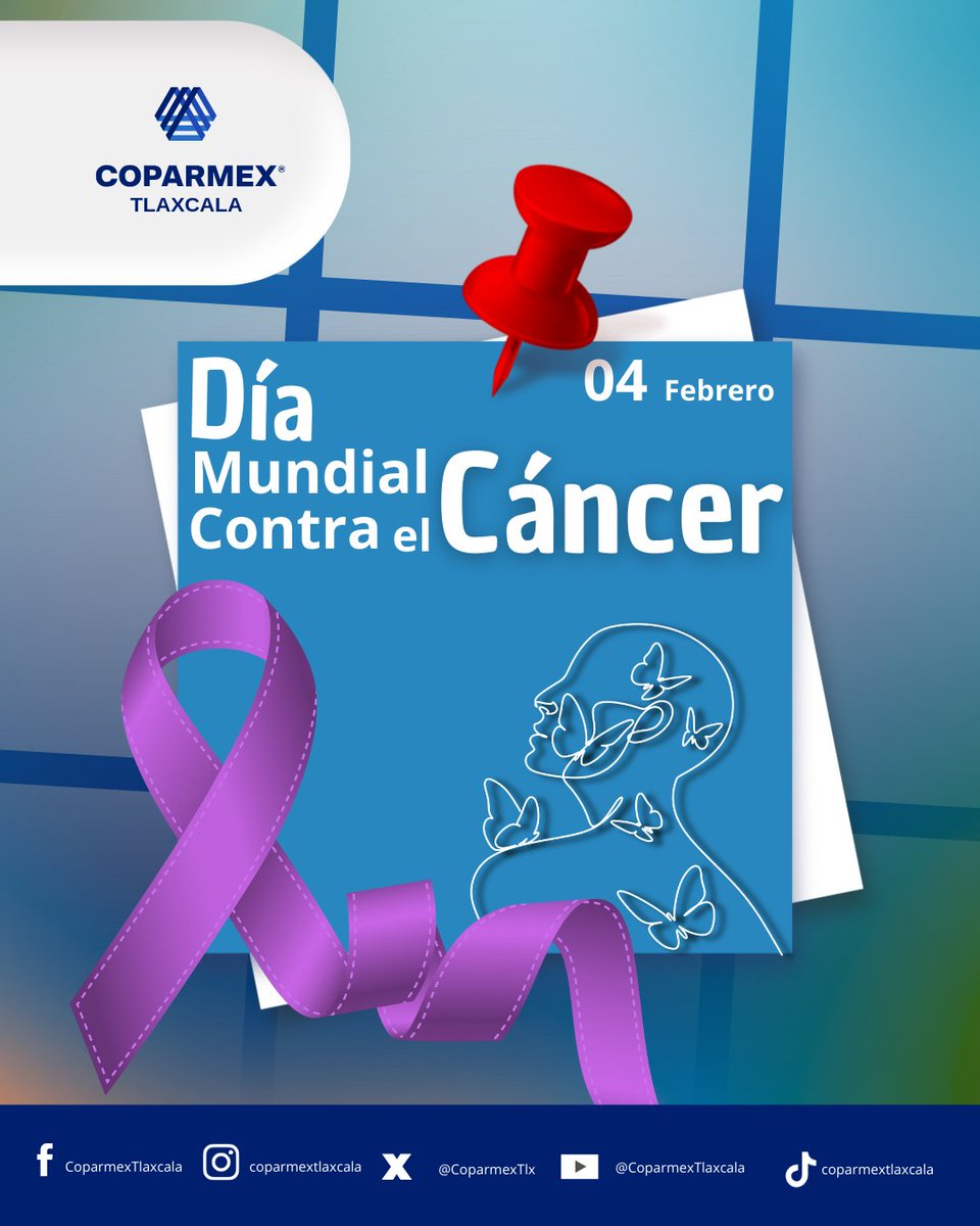 🔵Hoy nos unimos a la conmemoración del Día Mundial contra el Cáncer, una fecha para crear conciencia, promover la prevención y reconocer la fortaleza de quienes enfrentan esta enfermedad.🤝