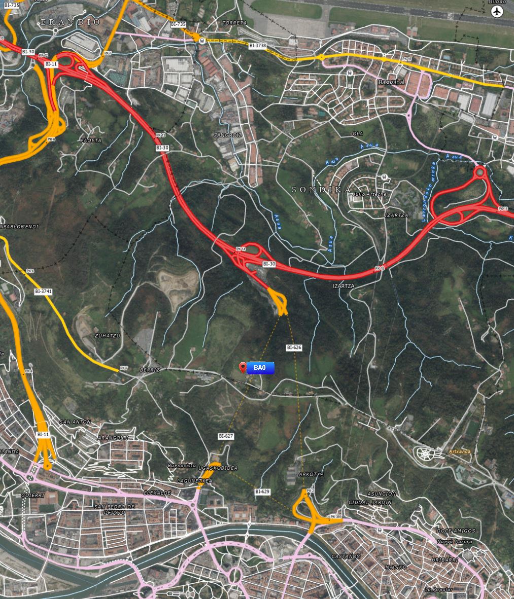 trafikoaEJGV's tweet photo. 🚧⛔️#Bi627 ITXITA norantza bietan #Bilbo-n 3-2 Km-en artean (Ugazko-Txorierri tunela) #Bide_Lanak direla eta.
➡️Desbideratzea seinaleztatua
🚧⛔️BI-627 CORTADA en ambos sentidos en #Bilbao entre los pks 3-2 (túnel Ugazko-Txorierri) por obras.
➡️Desvío señalizado
☎️011
#Trafikoa https://t.co/YYQEAKbGwN