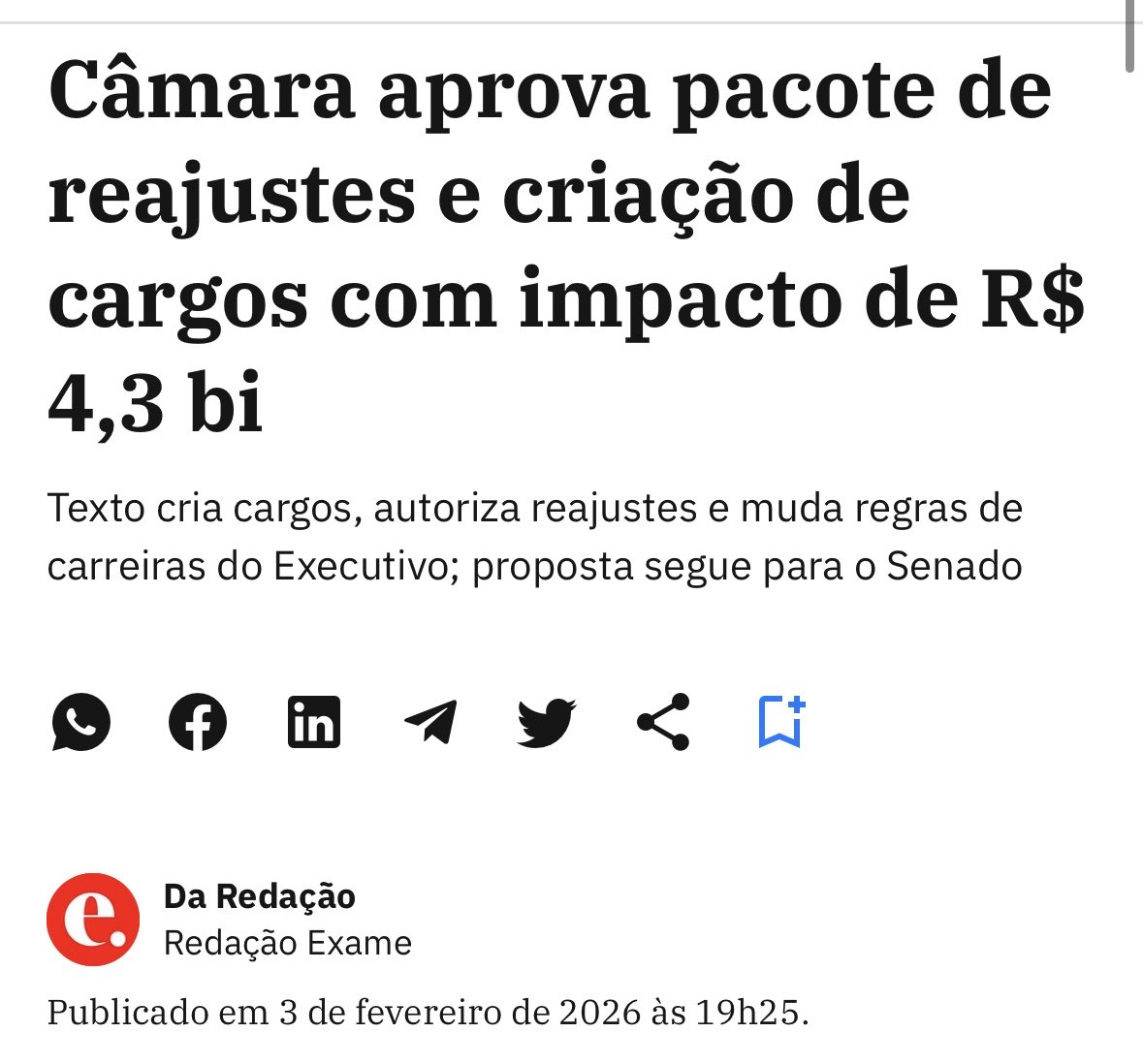 Glauconbraido's tweet photo. Câmara aprova reajustes e criação de cargos com impacto de R$ 4,3 bilhões. Mais gasto permanente, mais pressão fiscal.
Enquanto impostos sobem e o discurso é cortar gastos, o Estado segue crescendo.
Preparado para pagar mais impostos? https://t.co/ZF4yrLqDaW