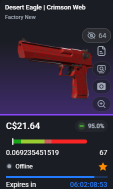 dnk_cs's tweet photo. selling the 67 fn crimson web deagle
https://t.co/Twwz7ikAC7 https://t.co/ihPeb9yaIF