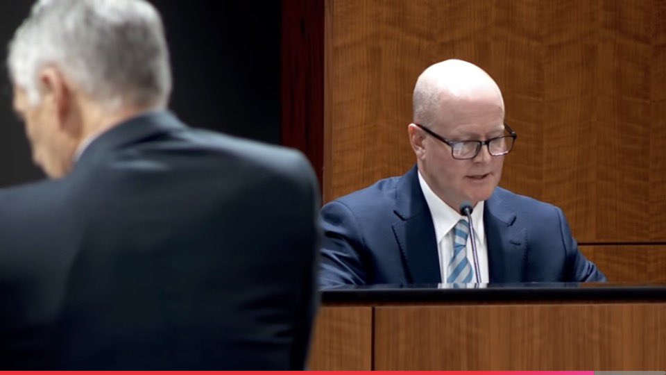 cathyrusson's tweet photo. Tyler Robinson’s prosecutor, Chad Grunander, his daughter was at the UVU event when Charlie Kirk was shot.  This is in relation to the defense motion to disqualify the Utah County prosecutor’s office from the case.  He is currently testifying in a hearing. https://t.co/ShTPIudw7L