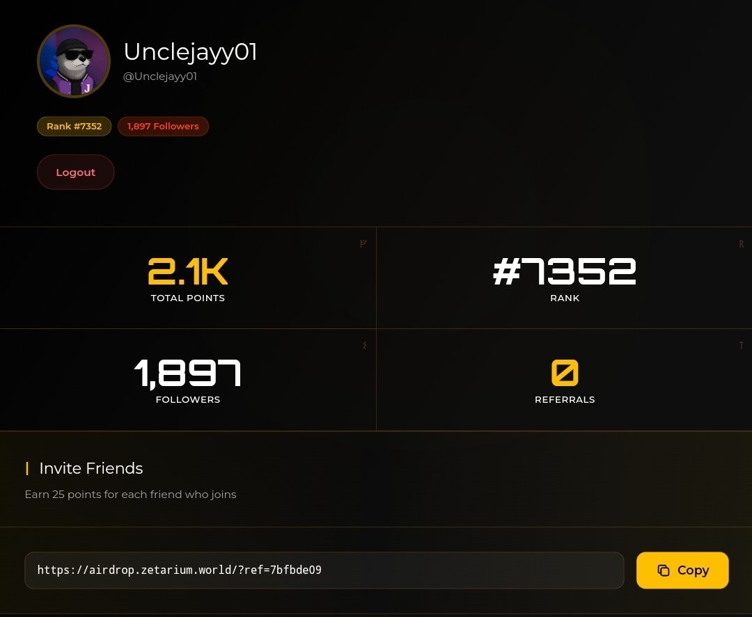 Its barely 2 weeks left for <a href="/Zetarium_/">Zetarium</a> airdrop..

I had to stop cause my page stopped working and I had a lot to focus on lately.. but for the next two weeks I will actively be talking about $ZET...

Heard $ZAMA cooked.. hopefully <a href="/Zetarium_/">Zetarium</a> team saw that and will give its