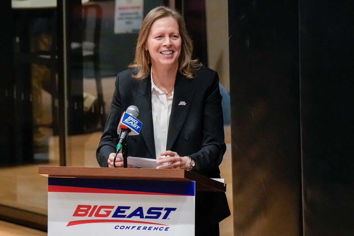 BIGEAST's tweet photo. Congratulations to BIG EAST Commissioner, Val Ackerman, on being named to @Adweek's Most Powerful Women in Sports! 👏

📰: https://t.co/LIdOqirtYq https://t.co/bIZbXNEeMa