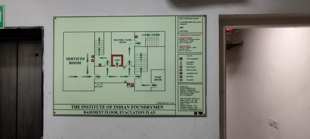 Whenever I see a self-glowing evacuation map on a wall, I genuinely appreciate the department that installed it. 

It shows the management understands emergency and disaster management, not just on paper, but in spirit.

Sadly, many organizations live in false confidence: