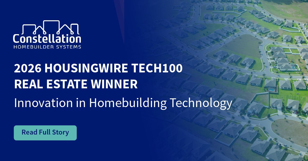 Constellation HomeBuilder Systems tweet media
