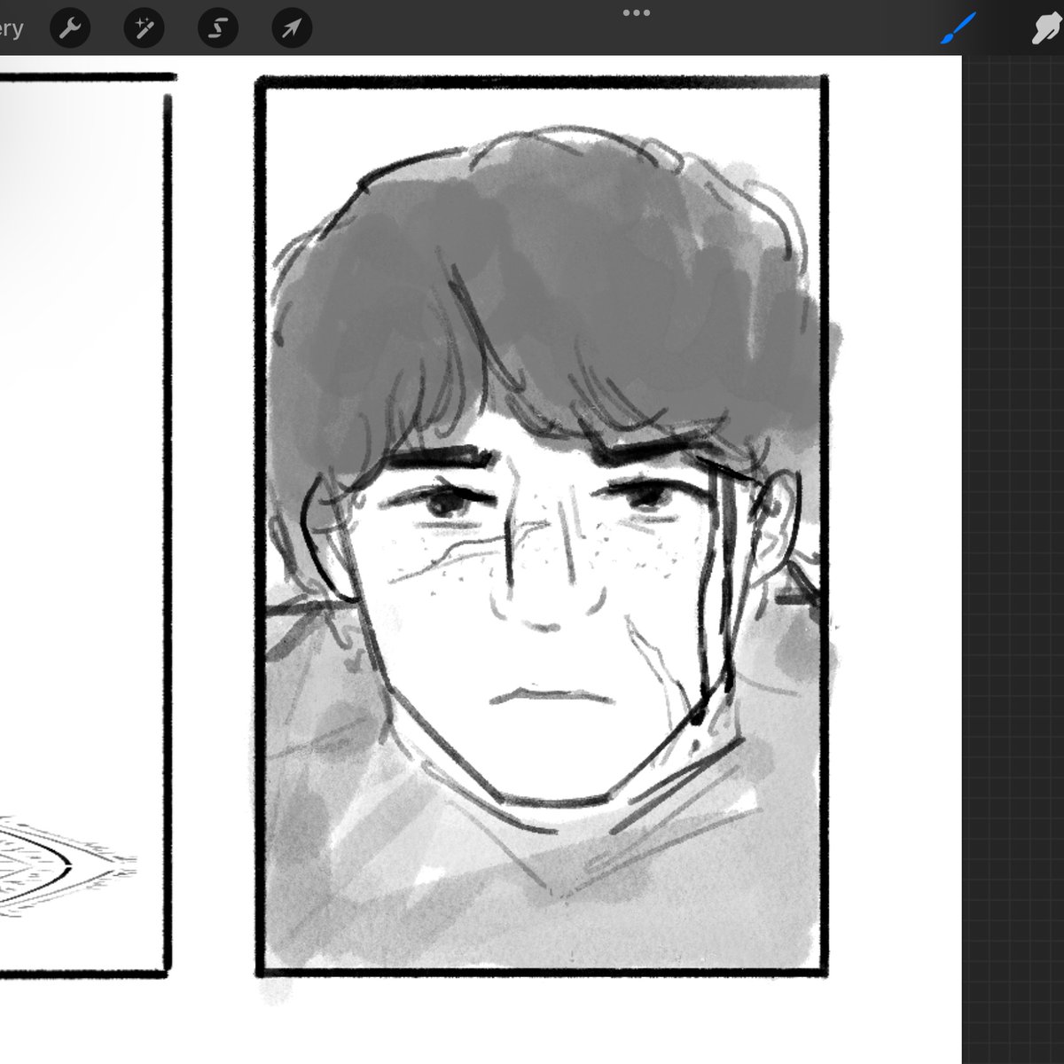 Peintregate's tweet image. okay so we gave Micheal (paladin mike) a scar to differentiate him from Mike