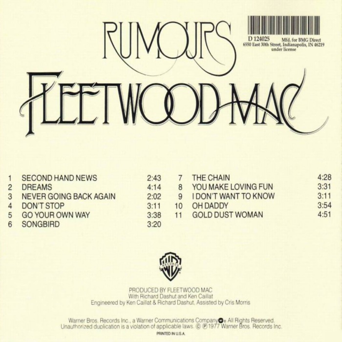 49 years ago today, Fleetwood Mac released ‘Rumours.’