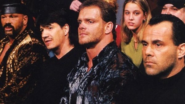 Evil, Hiromu, Sanada and Drilla Maloney at NXT Roadblock