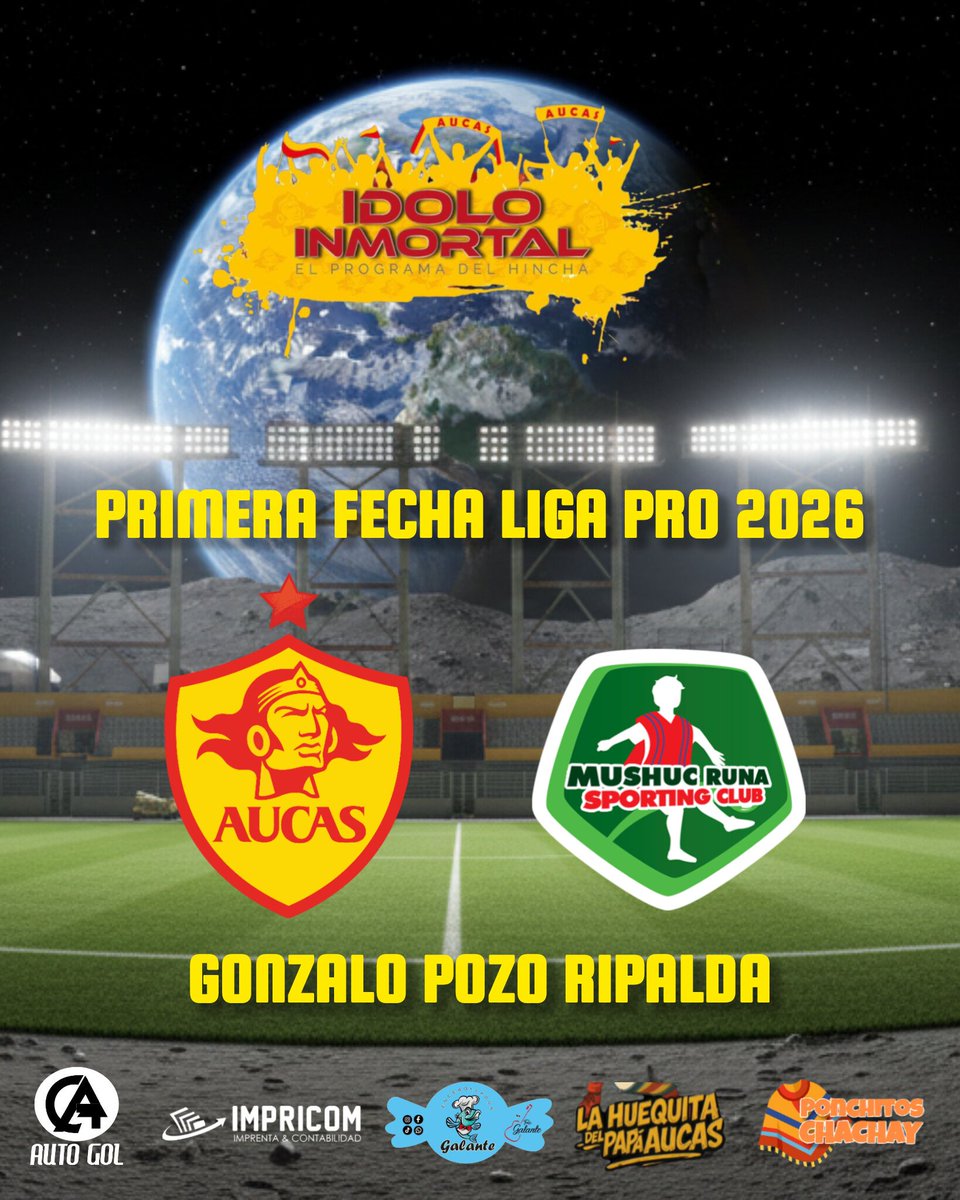 Sociedad Deportiva Aucas empieza de local, empezamos en casa 🟡🔴 

#MundoDeportivoEC #81años #IdoloInmortal #LigaEcuabet #SomosAucas #Aucas