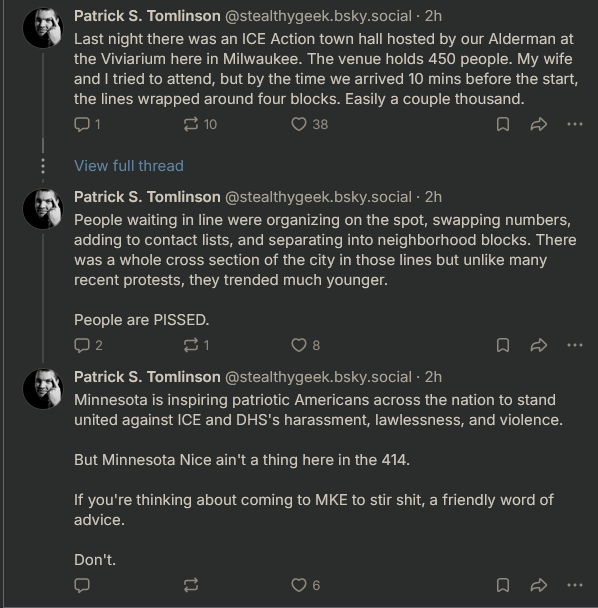 SharonLaneGriz's tweet photo. Wow. @FBIMilwaukee @MilwaukeePolice, comment? I know that @stealthygeek is suing you for doing your jobs, but at what point is this just outright fedposting? 

He is a risk and is sending out multiple red flags. https://t.co/hS7cVNeaWR