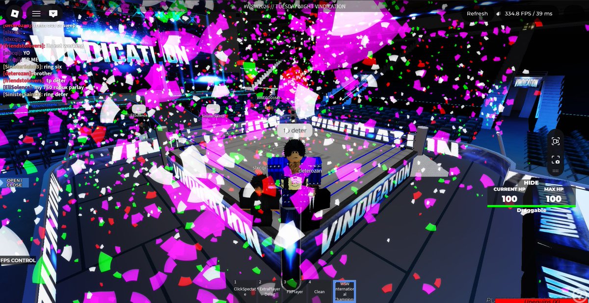 #AndNEW WSW International Champion.
Came back, but this time to be a champion.
<a href="/WSWOnRoblox/">World Series Wrestling</a> 
Good game to Marv.
#RTTW