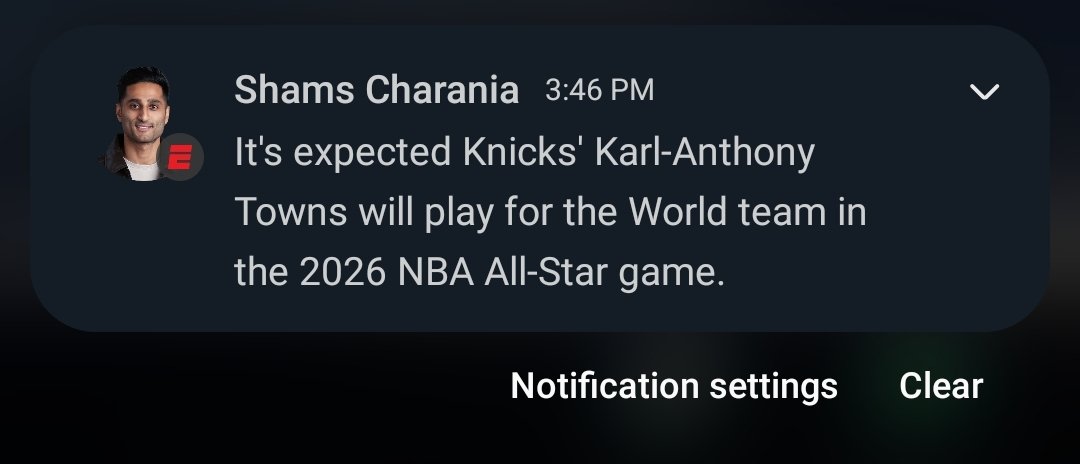 Shams is actually the worst, what reason was there to make this a notification today of all days 😭