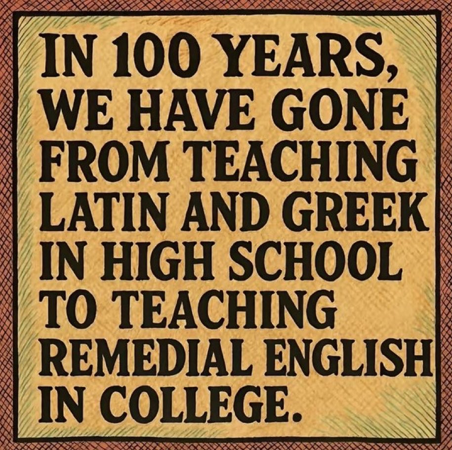 GnosisWolf's tweet image. Continually lowering your education standards to benefit the least productive and least intelligent students? 

Now there’s a great way to slowly destroy a society.