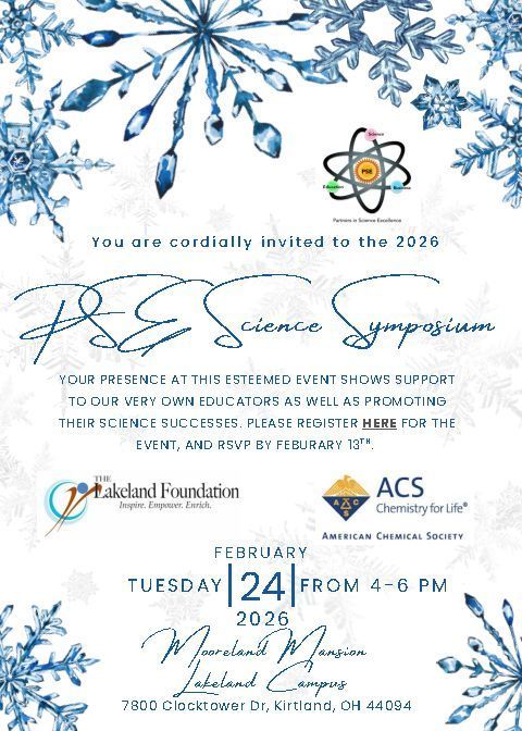 Partners in Science Excellence (PSE) is proud to recognize the following:

Greenhouse Award 
School of Innovation

Outstanding Partnership Award
ESC of the Western Reserve

Friends of Science Awards
Collin Moore &amp; Becky Parkin

Use this link to register: forms.gle/7xgQCRSUGb5vom…