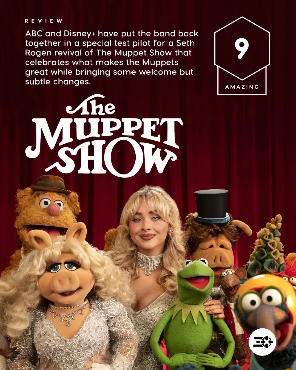 The Muppet Show deserves two flippers up and a Kermit flail for bringing the Muppet gang back to the format that showcases their comedy, creativity, and heart in the very best way.

Our review: bit.ly/3ZzNyLP