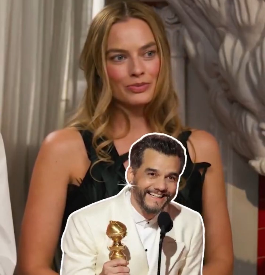 tracklist's tweet image. AMEI! Margot Robbie falou ao UOL sobre a vitória de Wagner Moura no Globo de Ouro:

"Quando ele subiu no palco, aquele brinco, eu fiquei tipo… Desculpe, ele também é um ator excelente, obviamente. Ele é realmente bonito"