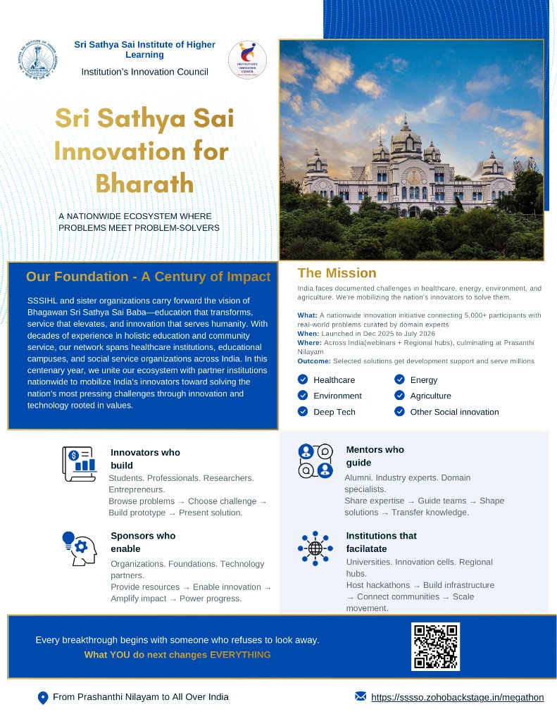 Sri Sathya Sai Institute of Higher Learning tweet media