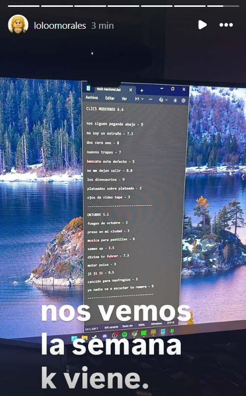 ssillazul's tweet image. el chabon q le roba los temas a bruno mars le puso 6.6 a clics modernos y 5.1 a oktubre. realmente no sabe de musica💀
