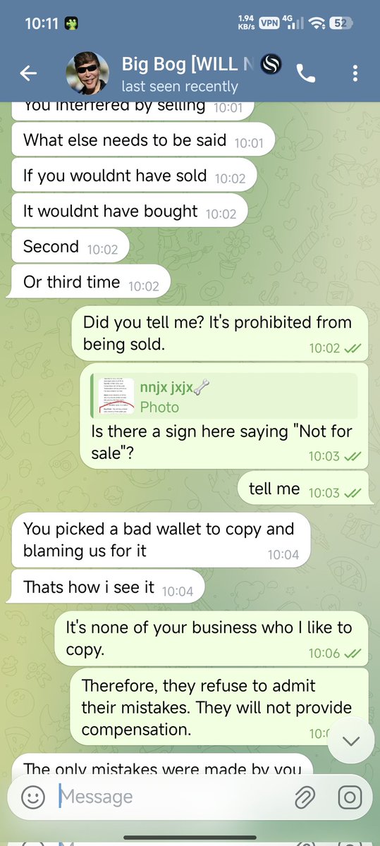 aptosfoxs's tweet photo. @goon_crypto @SigmaTrading Don't use Sigma; if problems arise, they refuse to compensate and instead blame the user. https://t.co/NdnhktLMj7