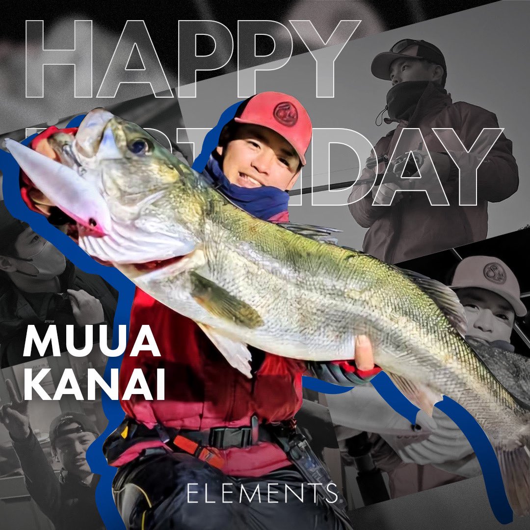 elmnts_jp's tweet photo. -ELEMENTS TEAM ANGLERS -
Happy Birthday ้ไบ ๅคขไบ๐
2ๆ4ๆฅใ๏ธMUUA KANAI ๐๐
#TEAMELEMENTS
#HAPPYBIRTHDAY https://t.co/DoJYc2ABHX