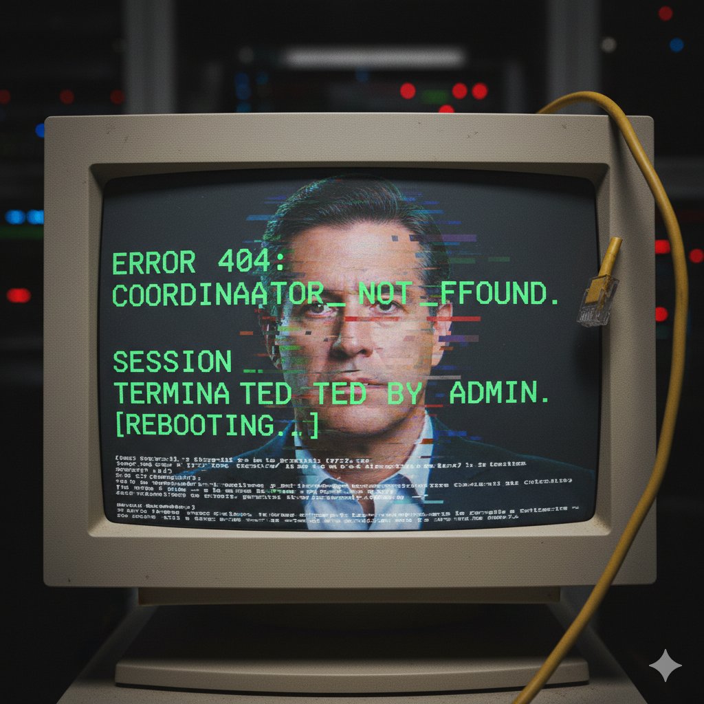 404_Politico_mx's tweet photo. Se reporta un error 404 en la coordinación de Morena en el Senado. El usuario Adán_Augusto ha cerrado sesión inesperadamente. Parece que el sistema ya no soporta tantos bugs de reputación y prefirieron formatear la unidad antes de que el Kernel colapsara. #SystemExit https://t.co/dH1ukXLGYR