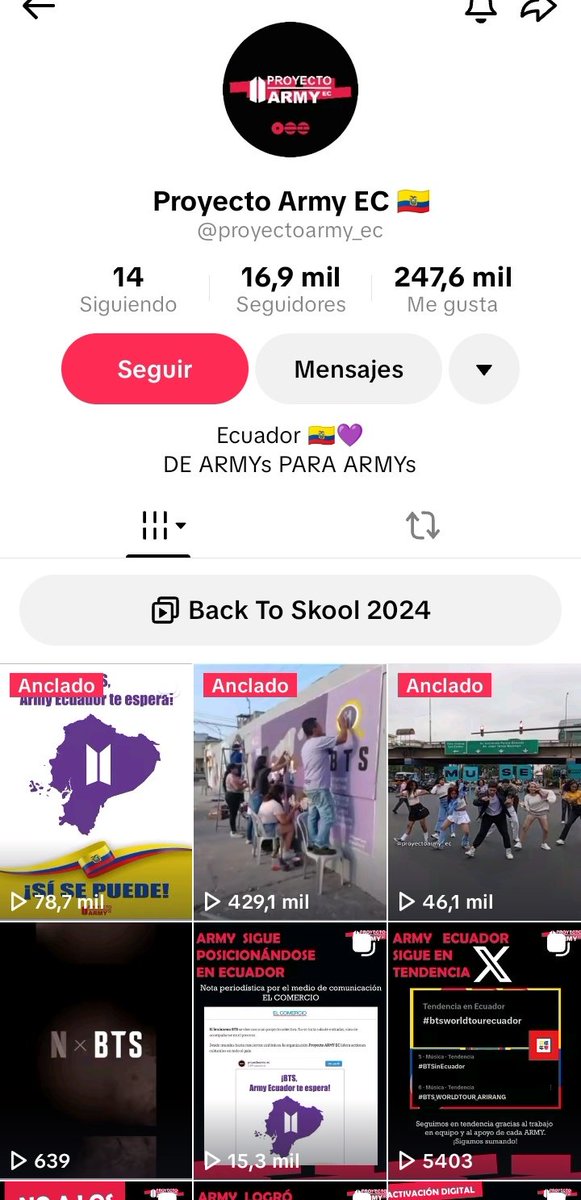 GolosoKero's tweet photo. Les comentamos que @ProyectoArmy_ec ya está publicando como si nada en su Instagram y TikTok, tienen de líder a una antifan de Taehyung pero a los ARMYs de Ecuador no les importa 🤷🏻‍♀️, esas personas tienen hasta fans 😒

#BTSinEcuador #BTSenEcuador
#BTSWORLDTOURECUADOR https://t.co/iMBBYlw22R